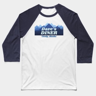 Dave's Diner Dave the Cook The Brick Northern Exposure Cicely Alaska Baseball T-Shirt